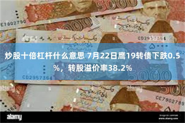 炒股十倍杠杆什么意思 7月22日鹰19转债下跌0.5%，转股溢价率38.2%