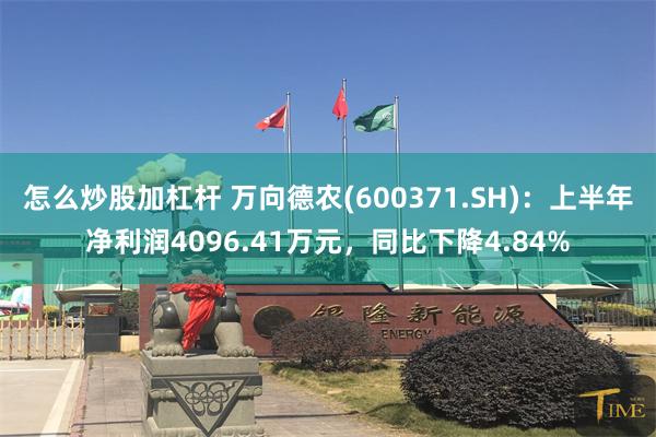 怎么炒股加杠杆 万向德农(600371.SH)：上半年净利润4096.41万元，同比下降4.84%