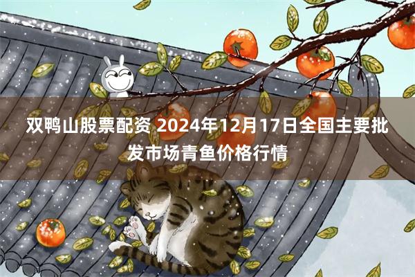 双鸭山股票配资 2024年12月17日全国主要批发市场青鱼价格行情